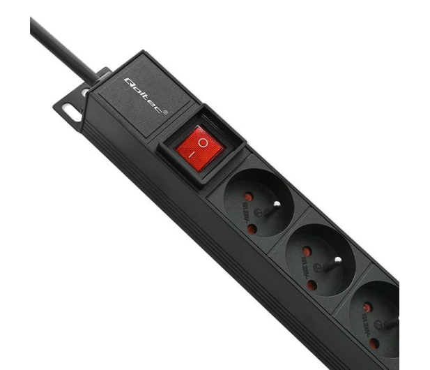 Qoltec Aluminiowa Listwa zasilająca PDU do RACK 16A 16xFR Pionowa - 1257509 - zdjęcie 3